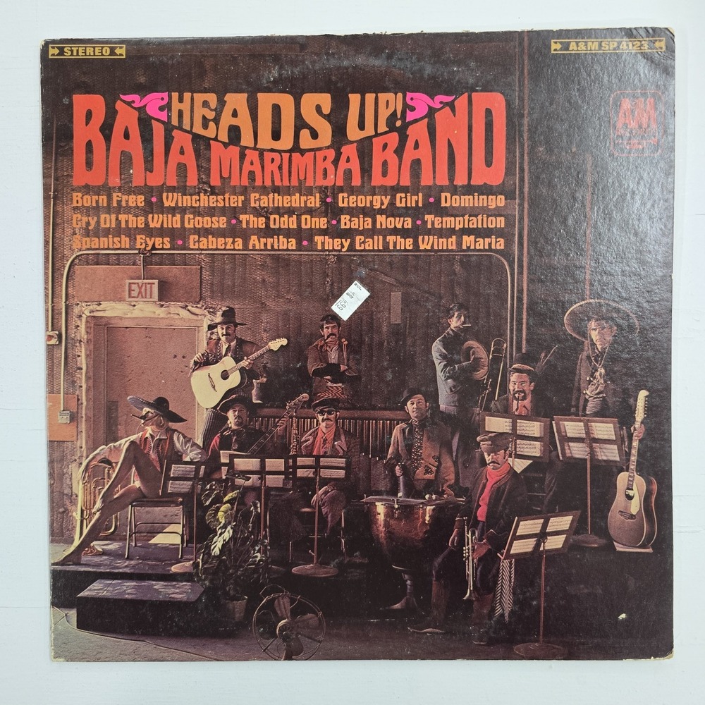 Baja Marimba Band Heads Up! LP VG+/G Folk Pop 1967 Vintage Vinyl Stereo A&M